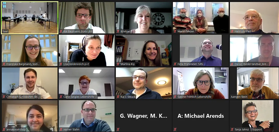 Teilnehmer:innen an der Sitzung